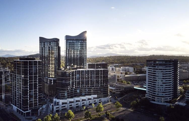 mock up of scape of republic precinct belconnen